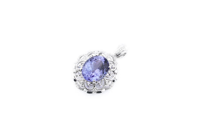 18k Gold Diamond-Set Convertible Tanzanite Ring