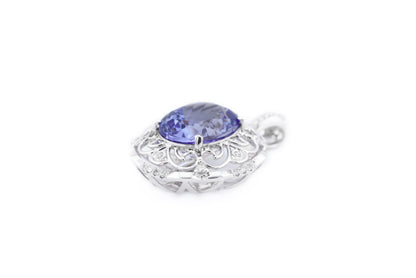 18k Gold Diamond-Set Convertible Tanzanite Ring